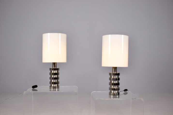 Pair of Space-Age lamps.