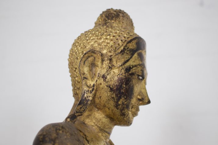 Shakyamuni Buddha in bronze.