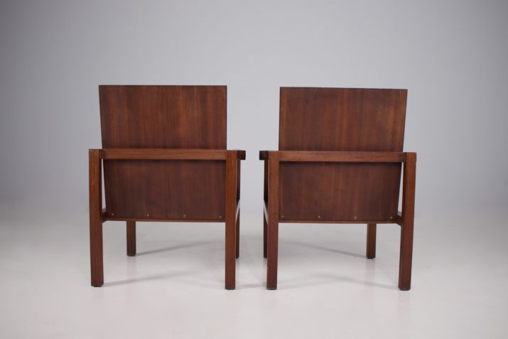 Paar modernistische fauteuils