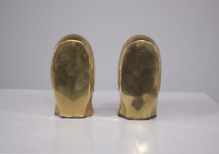 Elephant bookends in brass 70's