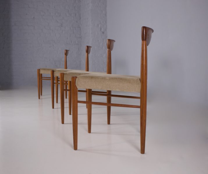 4 Deense stoelen H.W Klein