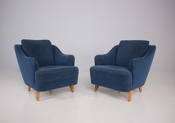 Pair of Italian armchairs 50's