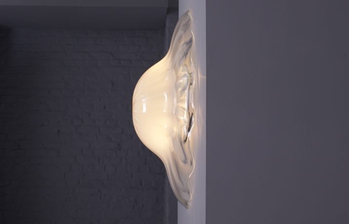 Grote opalen plafondlamp Kalmar Franken