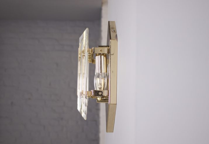 Prismatic wall lamp Venini style