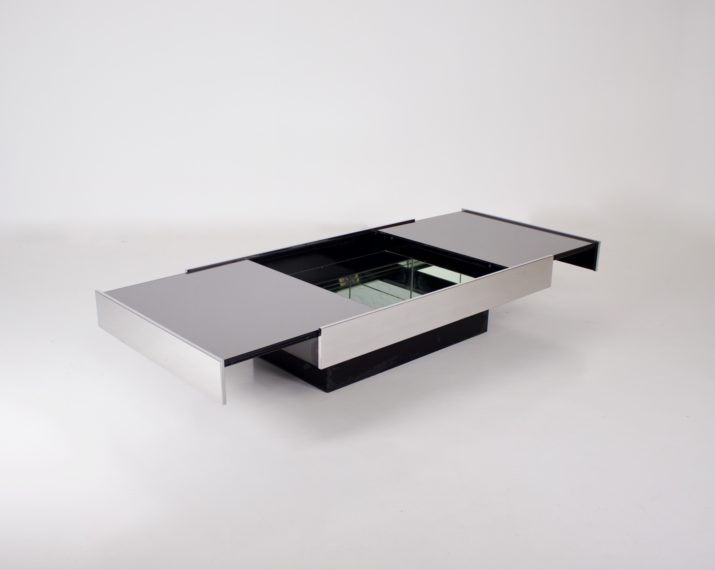 Coffee table opening into a bar, Rizzo & Cidue 1970.