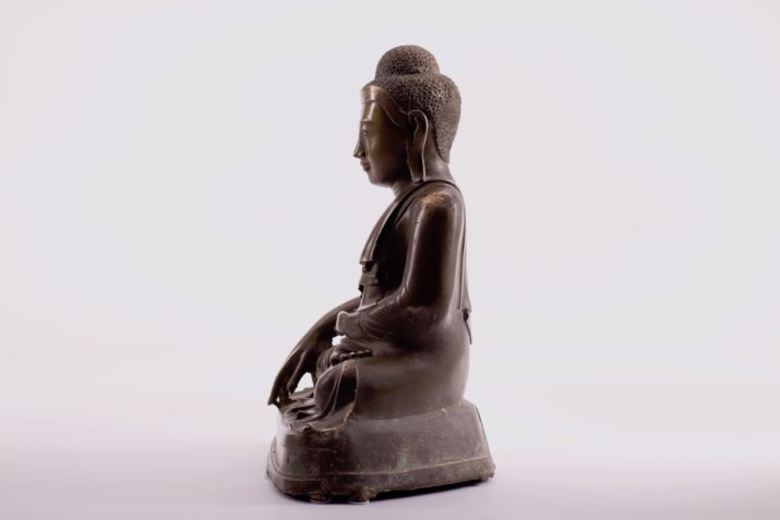 Burmese Buddha Shakyamuni in bronze