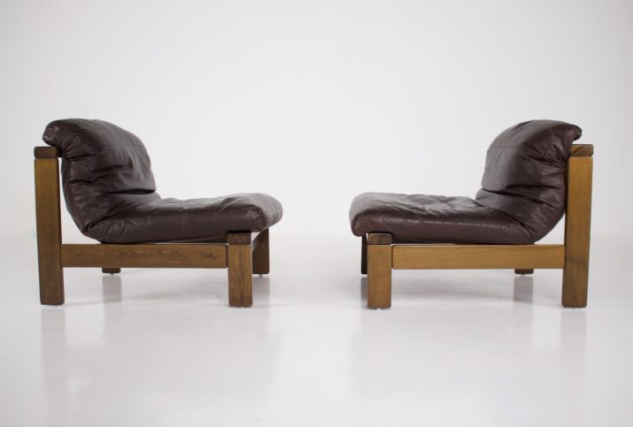 Pair of leather armchairs 1970 (1).