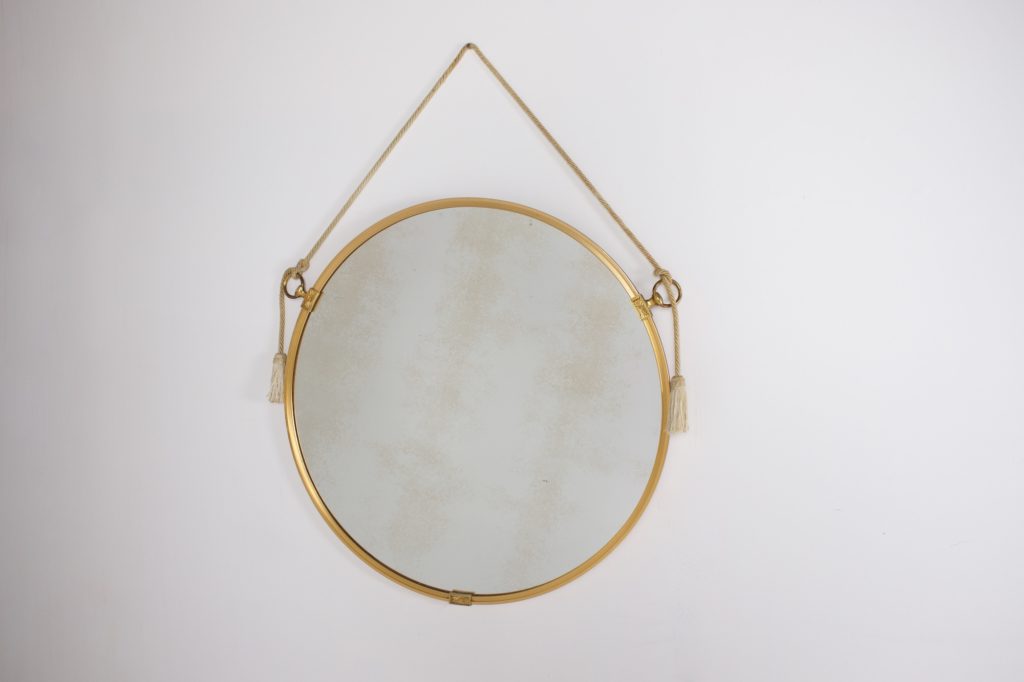 Miroir Suspendu Bronze DoreIMG