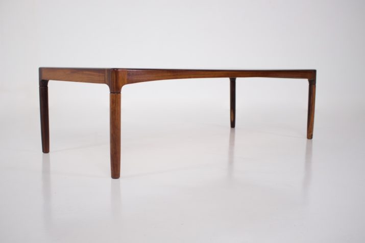 Scandinavian rosewood coffee table .
