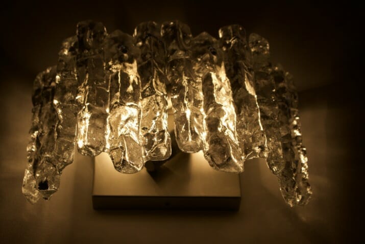 Ice Glass wall lamp, Kalmar.