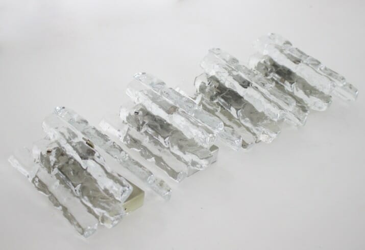 Ice Glass wall lamps, Kalmar Franken KG.