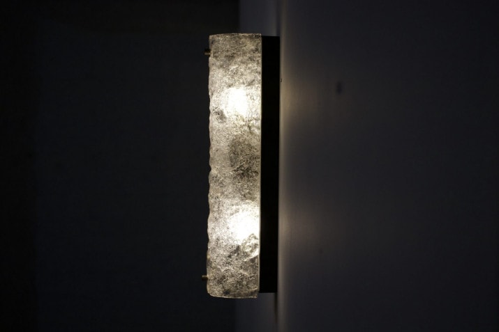 Paar Murano "Vanity Ice Glass" wandlampen