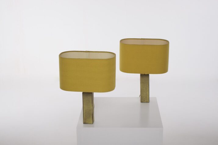 Minimalist ceramic table lamps.