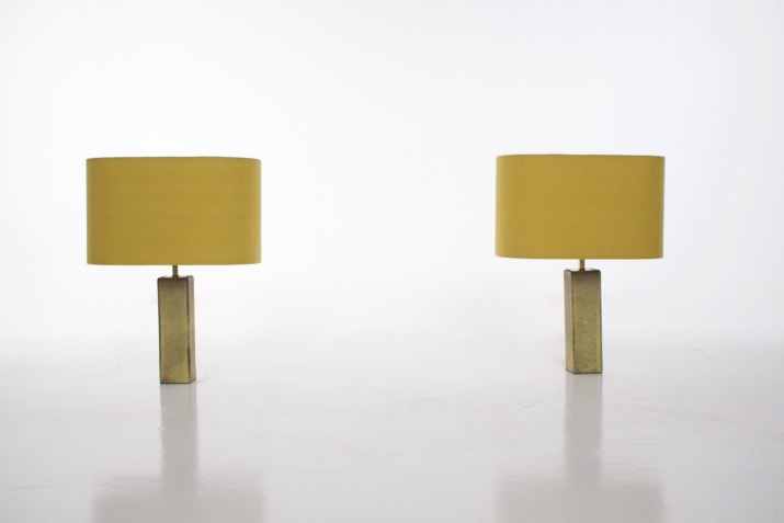 Minimalistische tafellampen van keramiek.