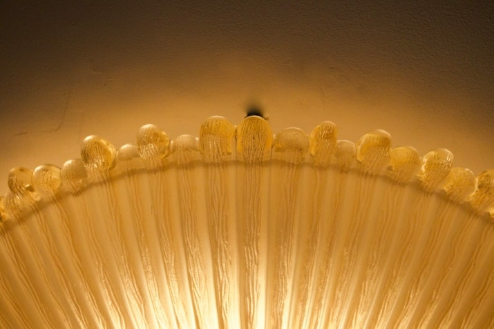 Shabby Chic glazen plafondlamp.
