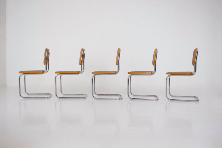 5 Breuer "Cesca" style chairs