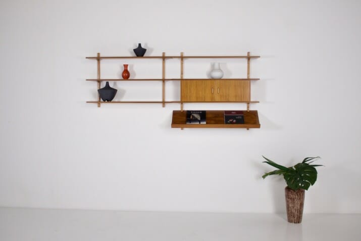 Minimalist wall shelf.