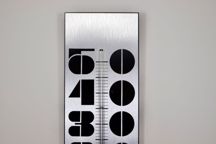 Large René Dauchez thermometer Paris 1970's.