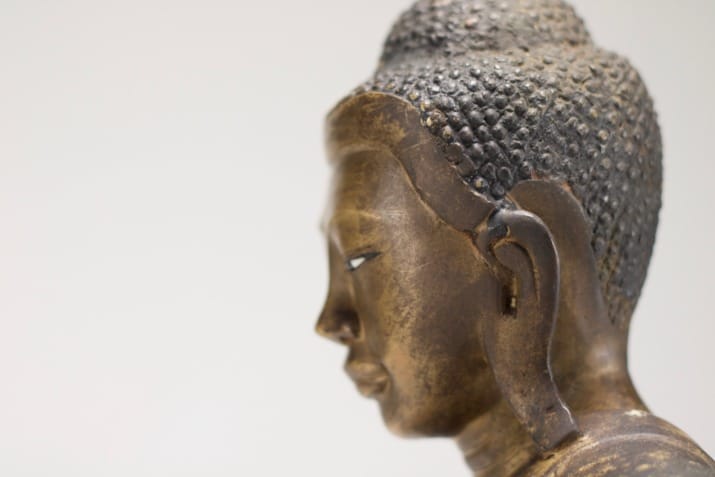 Shakyamuni Buddha in bronze, Myanmar, Mandalay.