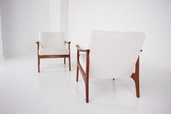 Pair of Danish armchairs 1960's