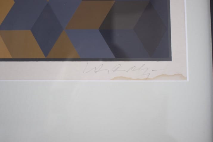 Victor Vasarely, sérigraphie.