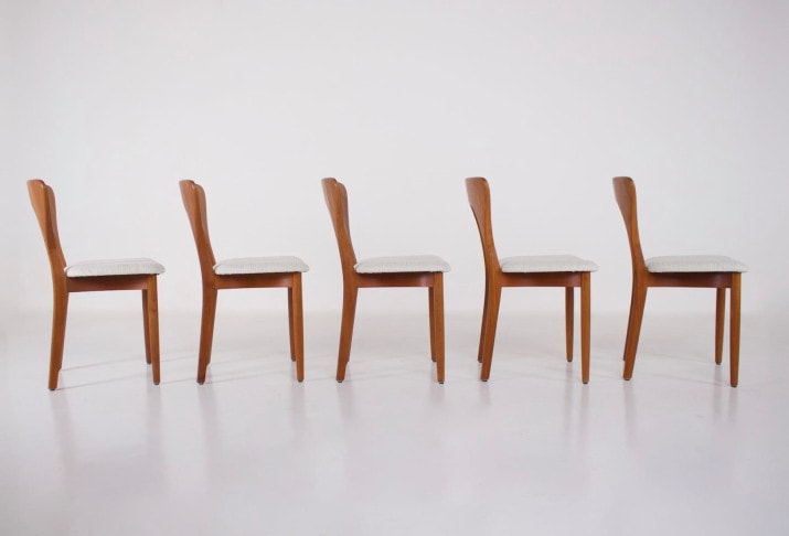 Suite de 5 chaises "Peter", Niels Koefoed