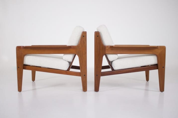 Paar Deense fauteuils, Arne Wahl Iversen.