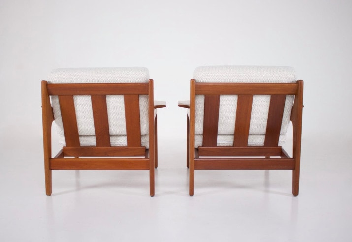 Paire de fauteuils danois, Arne Wahl Iversen.