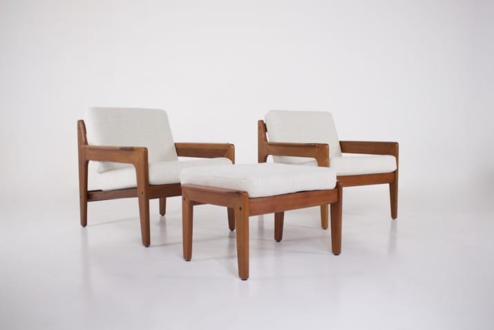 Paire de fauteuils danois, Arne Wahl Iversen.