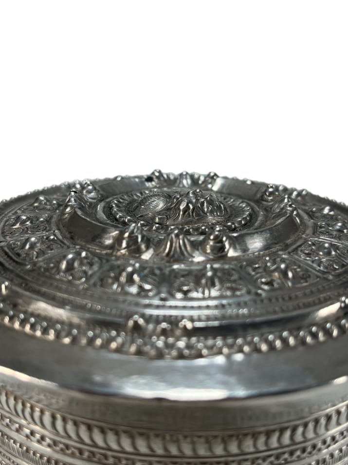 Silver betel box