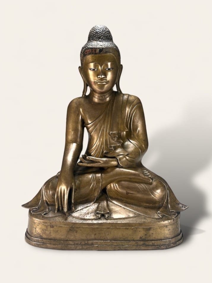 Bouddha Shakyamuni en bronze, 19ème siècle.