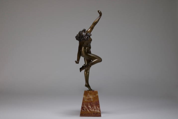 Dancer with snake, Art Deco, Claire Colinet .