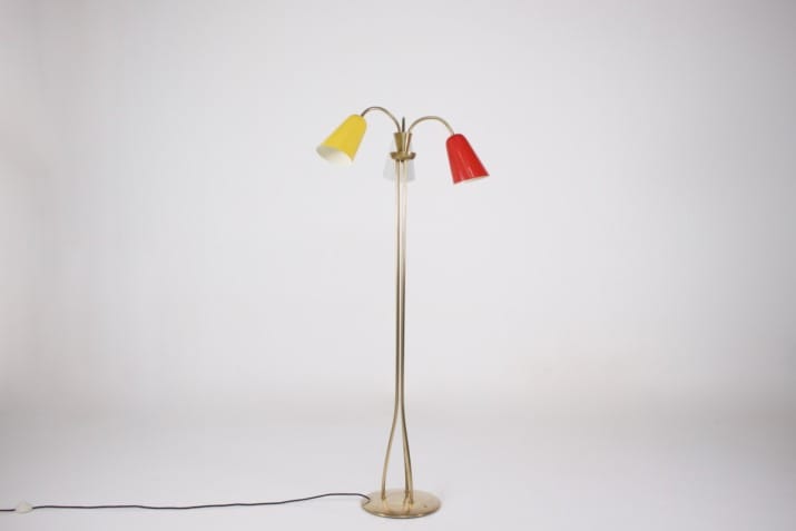Italiaanse modernistische vloerlamp .