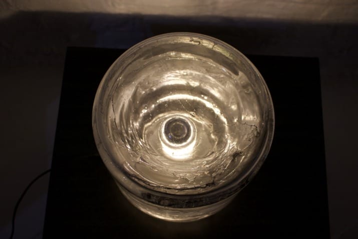 Lampe de table en verre de Murano