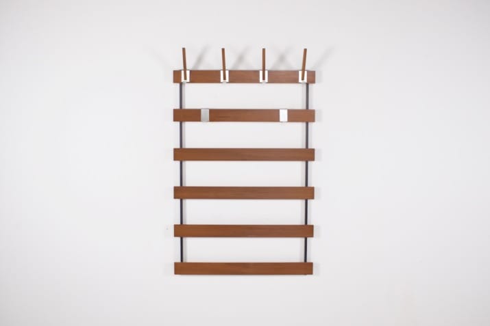 Modernist wall coat rack