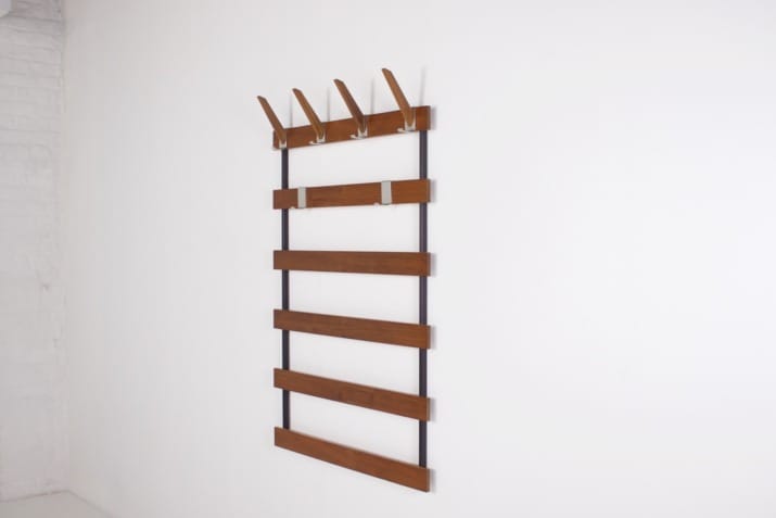 Modernist wall coat rack