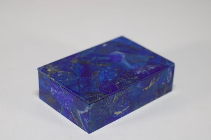 Lapis lazuli boxes and cases