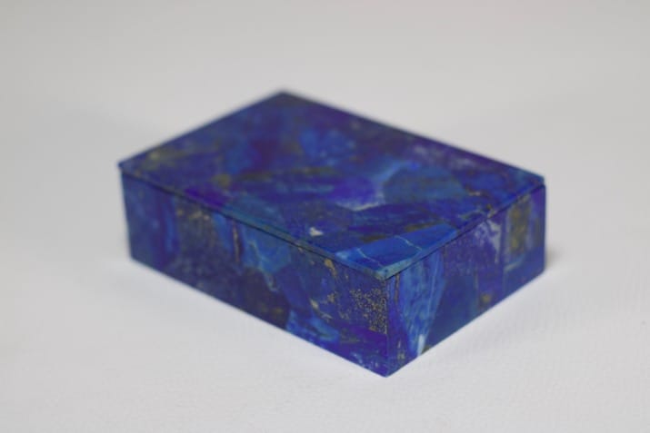 Lapis lazuli boxes and cases