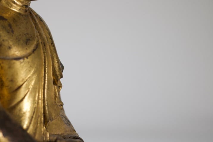 Burmese Buddha in gilded bronze, Mandalay.