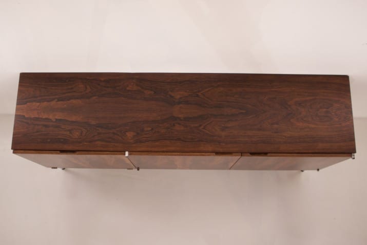 Modernist sideboard in rosewood.