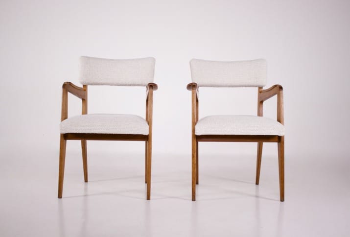 Pair of armchairs in the Marcel Gascoin style.