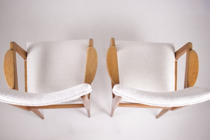Pair of armchairs in the Marcel Gascoin style.