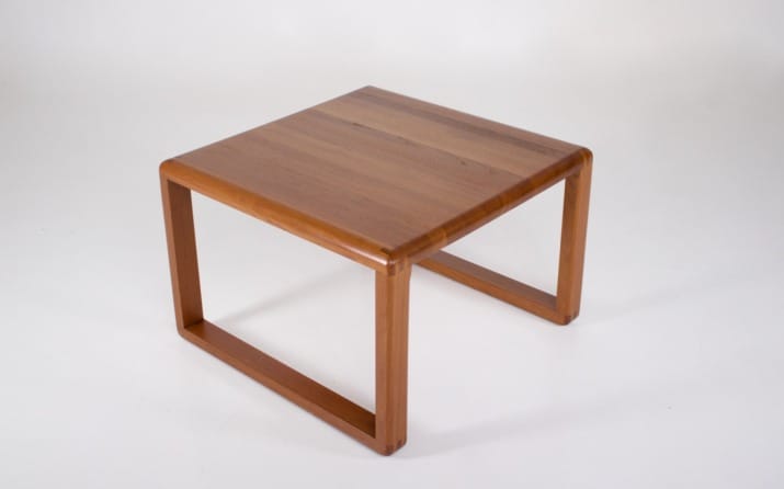 Scandinavian square coffee table.