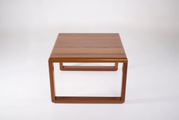 Scandinavian square coffee table.