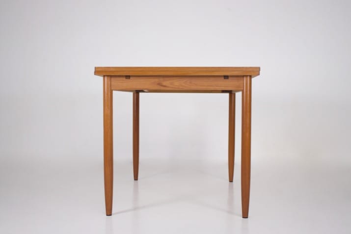 Scandinavian-style extending table.
