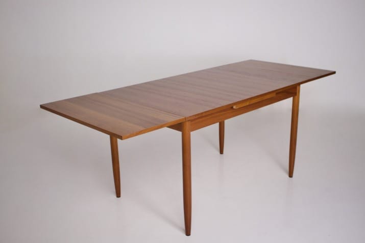 Scandinavian-style extending table.