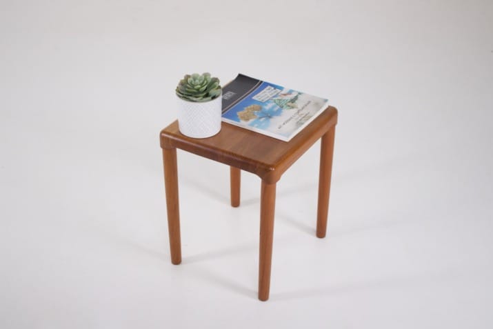 Scandinavian teak stool.